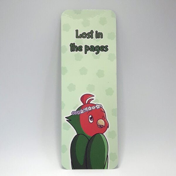 flower series pickle with bellflower hat bookmark