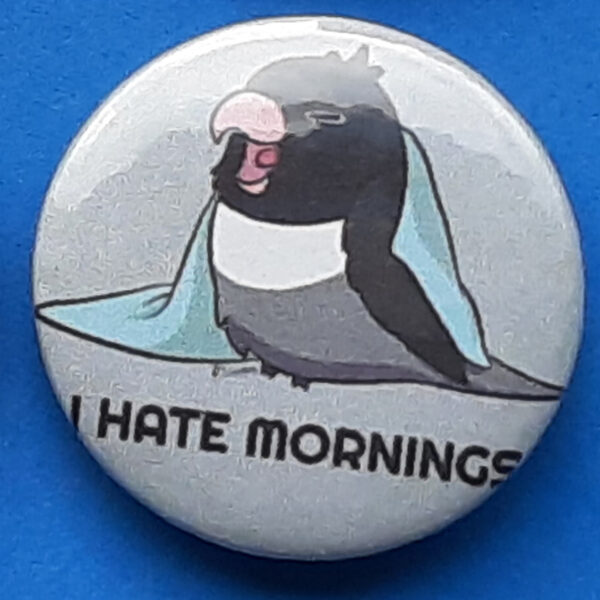 i hate mornings buttons medium maked mauve