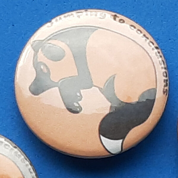 jumping to conclusions buttons medium cross fox