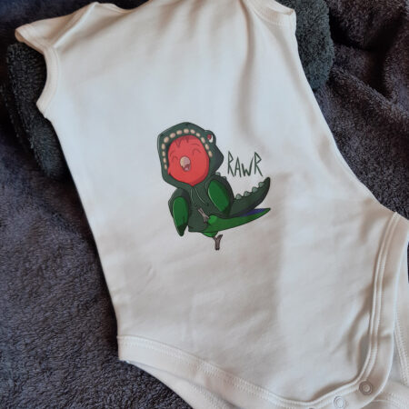 boontje in dinosaurus vest rompertje