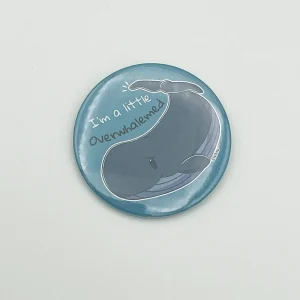 I'm a little overwhalemed Whilmer the whale - Large button