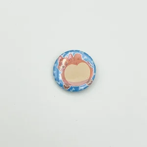 Heart butt Dex the corgi - Medium button