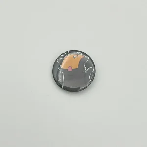 Cheezy Kuro the cat - Medium button