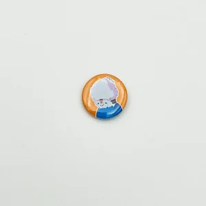 Fashion feather Budgie - Small button