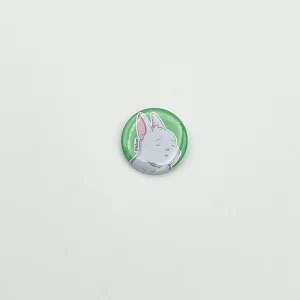 Peacefully sleeping Snowball the bunny - Small button