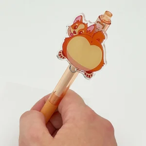 Heart butt Dex the corgi - Pen with acrylic attachement