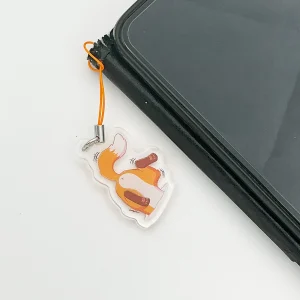 Copper the fox is stuck - Acrylic phonecharm