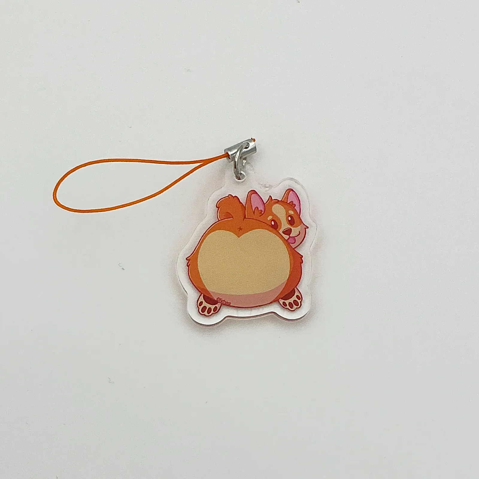Heart butt Dex the corgi - Acrylic phonecharm - Image 3
