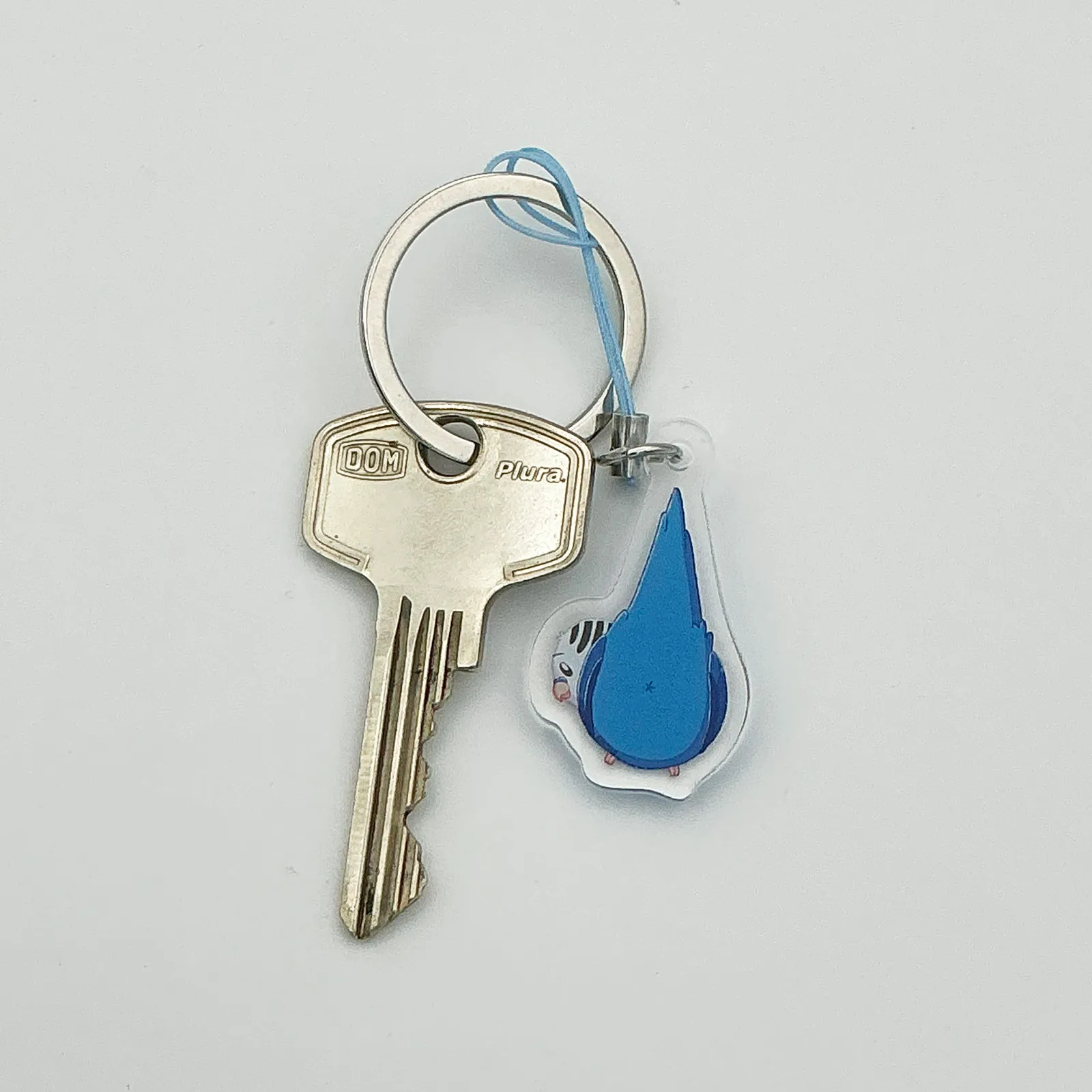 Butt fluffs Skye the budgie - Acrylic phonecharm - Image 4