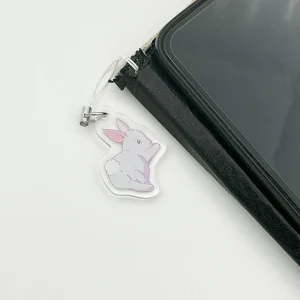 Bunny butt Snowball the bunny - Acrylic phonecharm