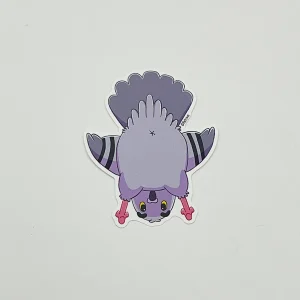 Pigeon butt Asher the pigeon - Kiss-cut sticker