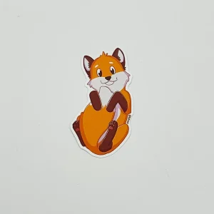 Hugging tail Copper the fox - Kiss-cut sticker