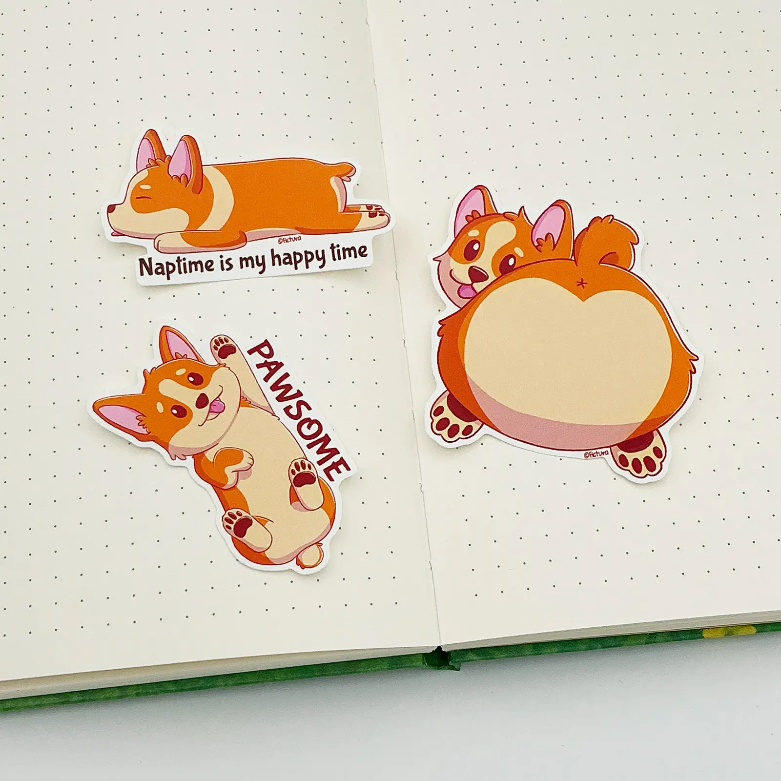 Pawsome Dex the corgi - Kiss-cut sticker - Image 2