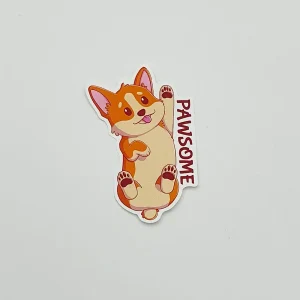 Pawsome Dex the corgi - Kiss-cut sticker