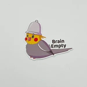 Brain empty Kiko the cockatiel - Kiss-cut sticker