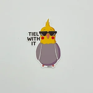 Tiel with it Kiko the cockatiel - Kiss-cut sticker